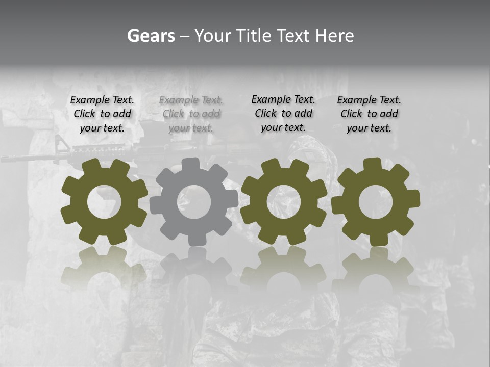 Soft Rifle Gun PowerPoint Template