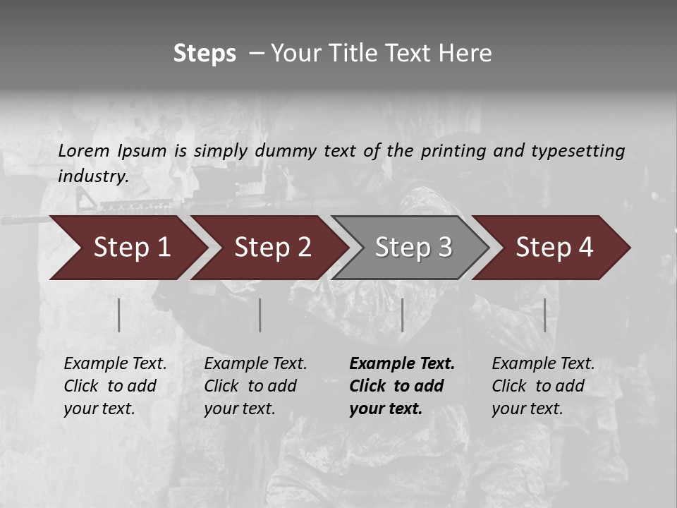 Soft Rifle Gun PowerPoint Template