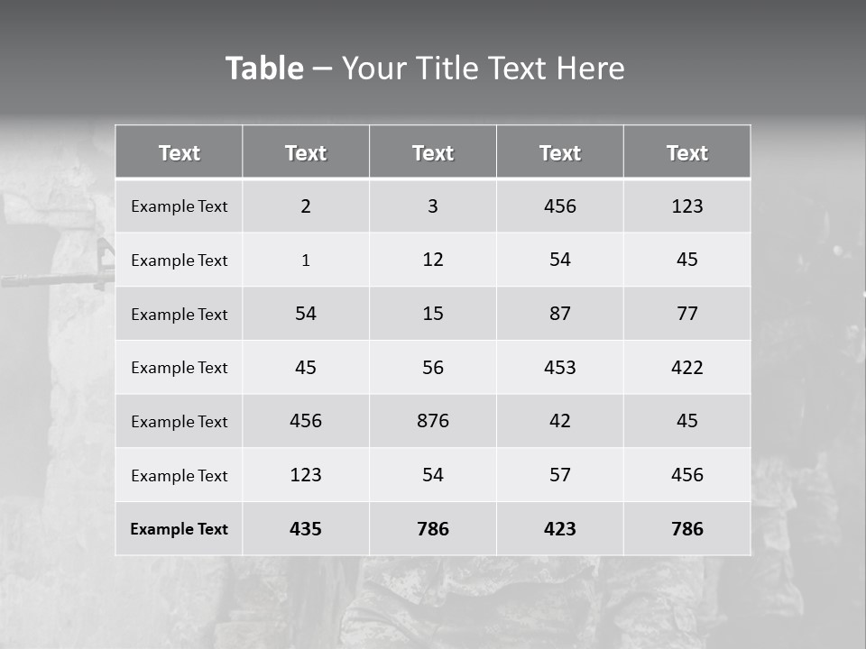 Soft Rifle Gun PowerPoint Template