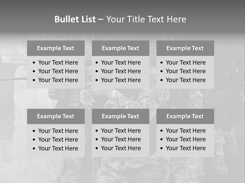 Soft Rifle Gun PowerPoint Template