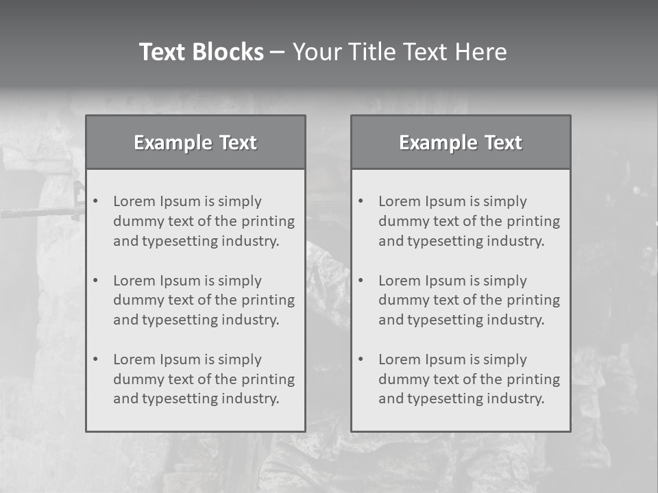 Soft Rifle Gun PowerPoint Template