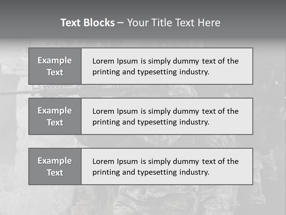 Soft Rifle Gun PowerPoint Template