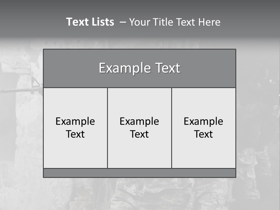 Soft Rifle Gun PowerPoint Template