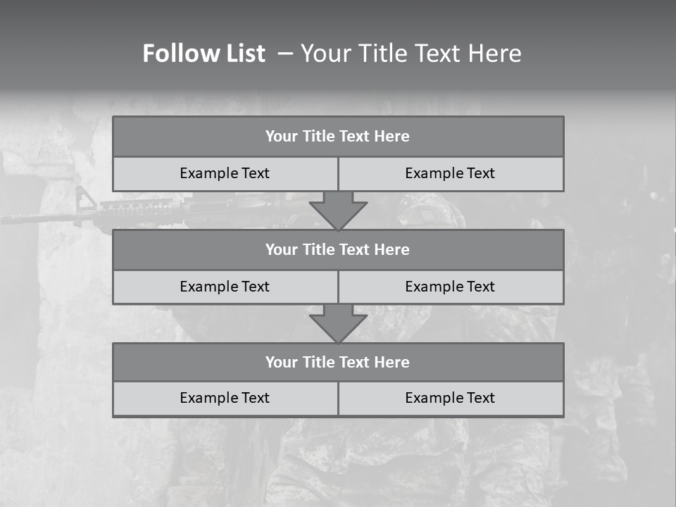Soft Rifle Gun PowerPoint Template