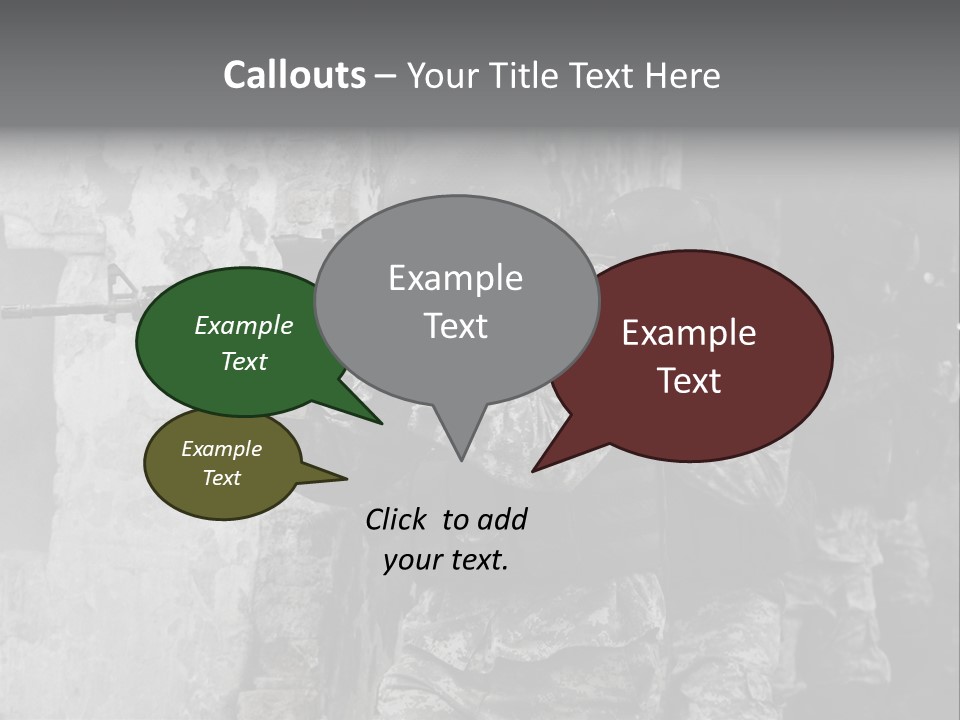 Soft Rifle Gun PowerPoint Template