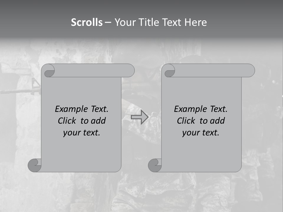 Soft Rifle Gun PowerPoint Template