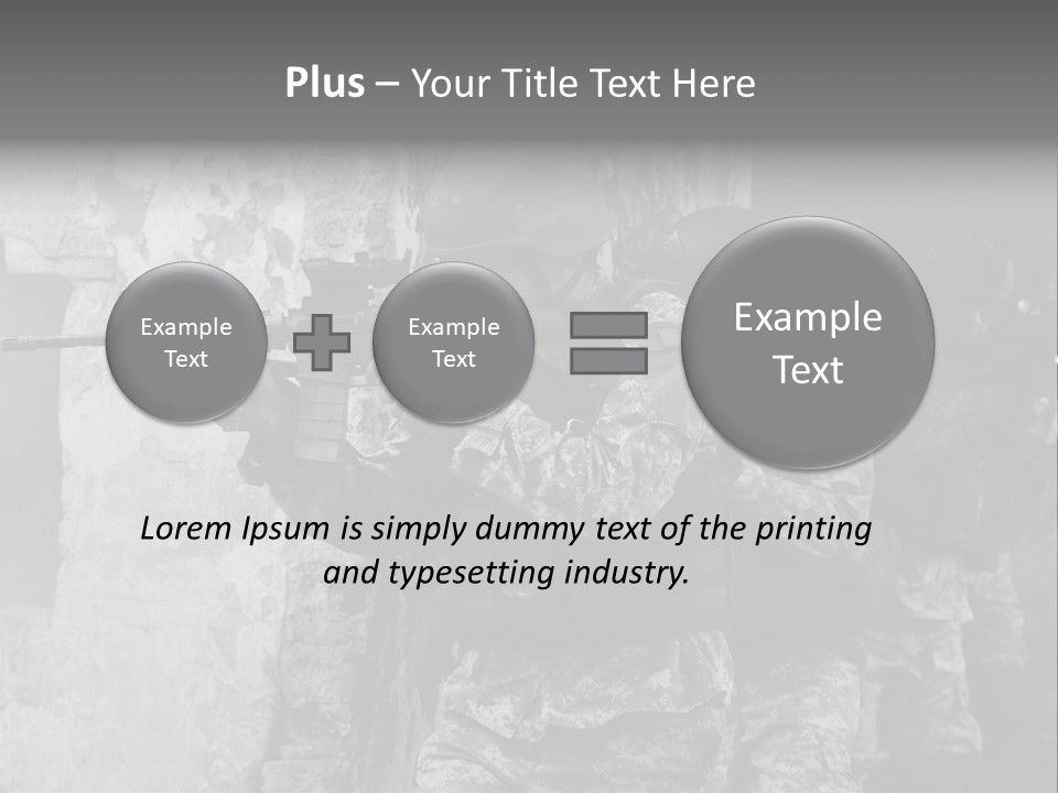 Soft Rifle Gun PowerPoint Template