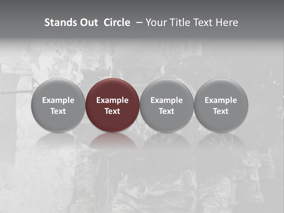 Soft Rifle Gun PowerPoint Template