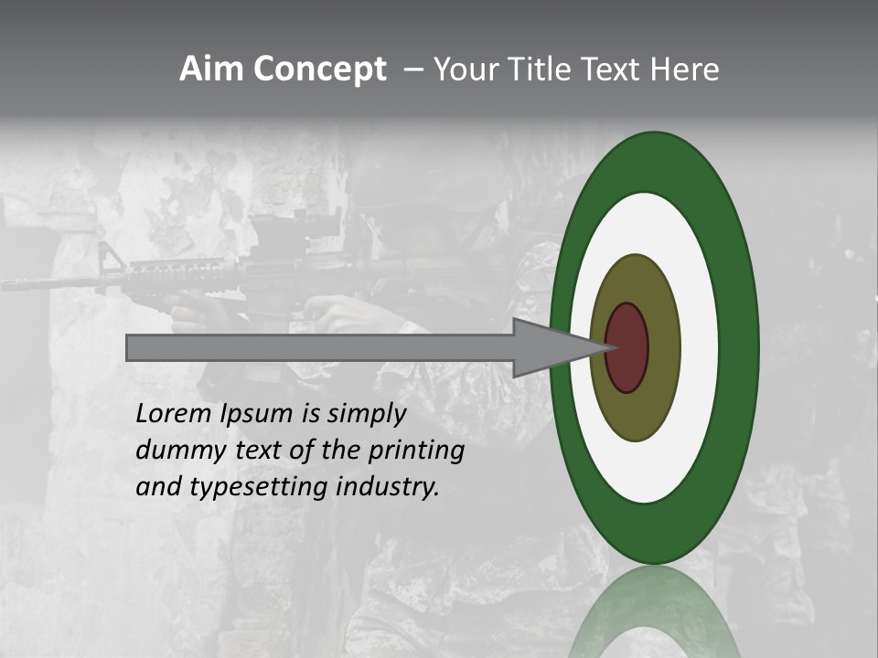 Soft Rifle Gun PowerPoint Template