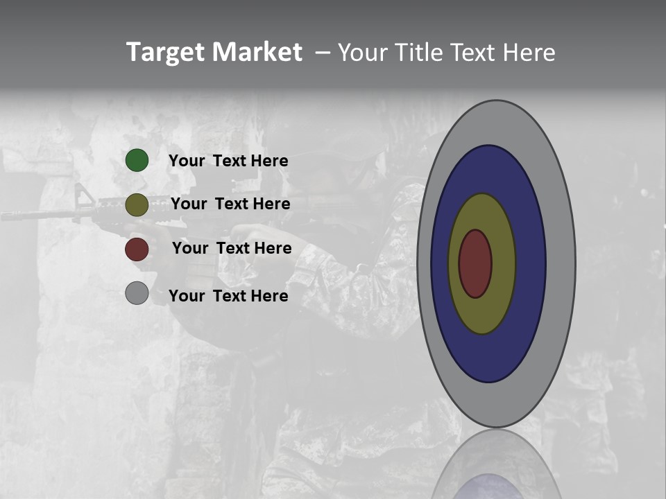 Soft Rifle Gun PowerPoint Template