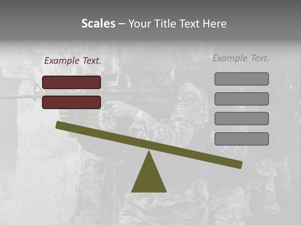 Soft Rifle Gun PowerPoint Template