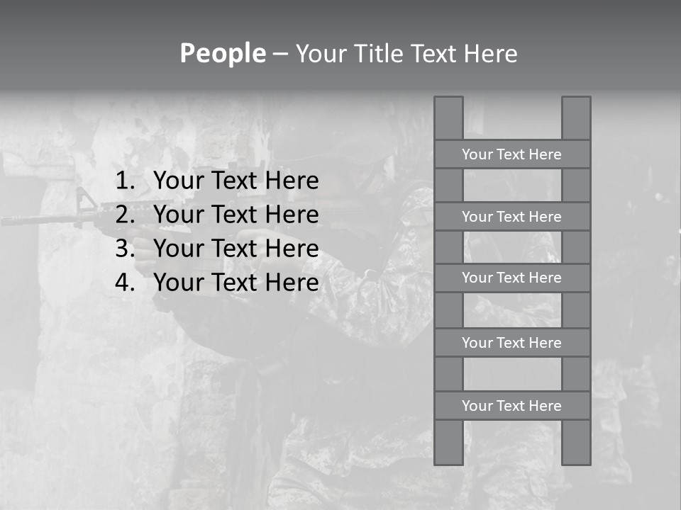 Soft Rifle Gun PowerPoint Template