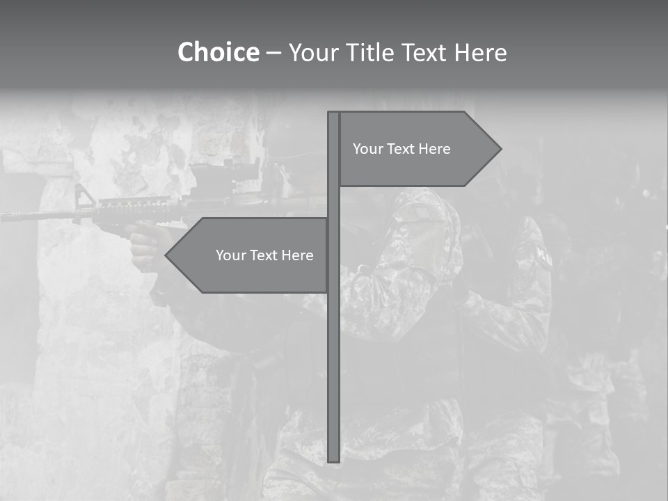 Soft Rifle Gun PowerPoint Template