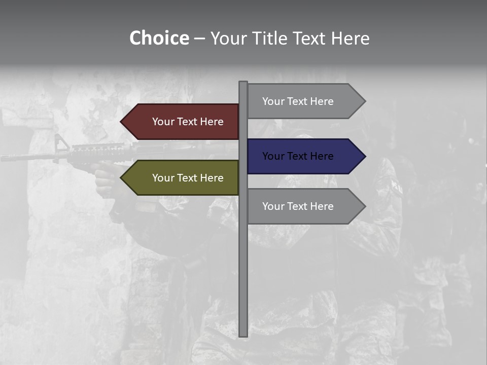Soft Rifle Gun PowerPoint Template
