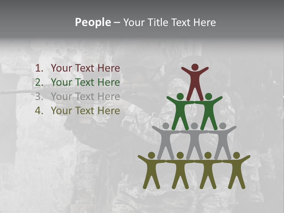 Soft Rifle Gun PowerPoint Template