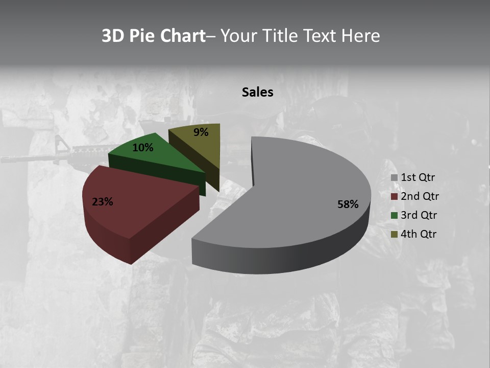 Soft Rifle Gun PowerPoint Template