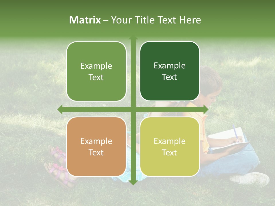 Park Boy Outside PowerPoint Template