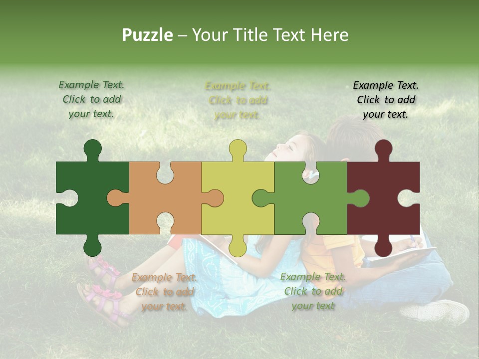 Park Boy Outside PowerPoint Template