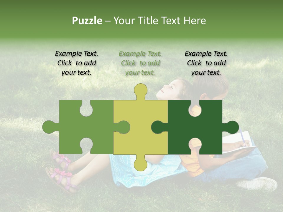 Park Boy Outside PowerPoint Template