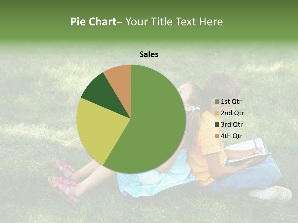 Park Boy Outside PowerPoint Template