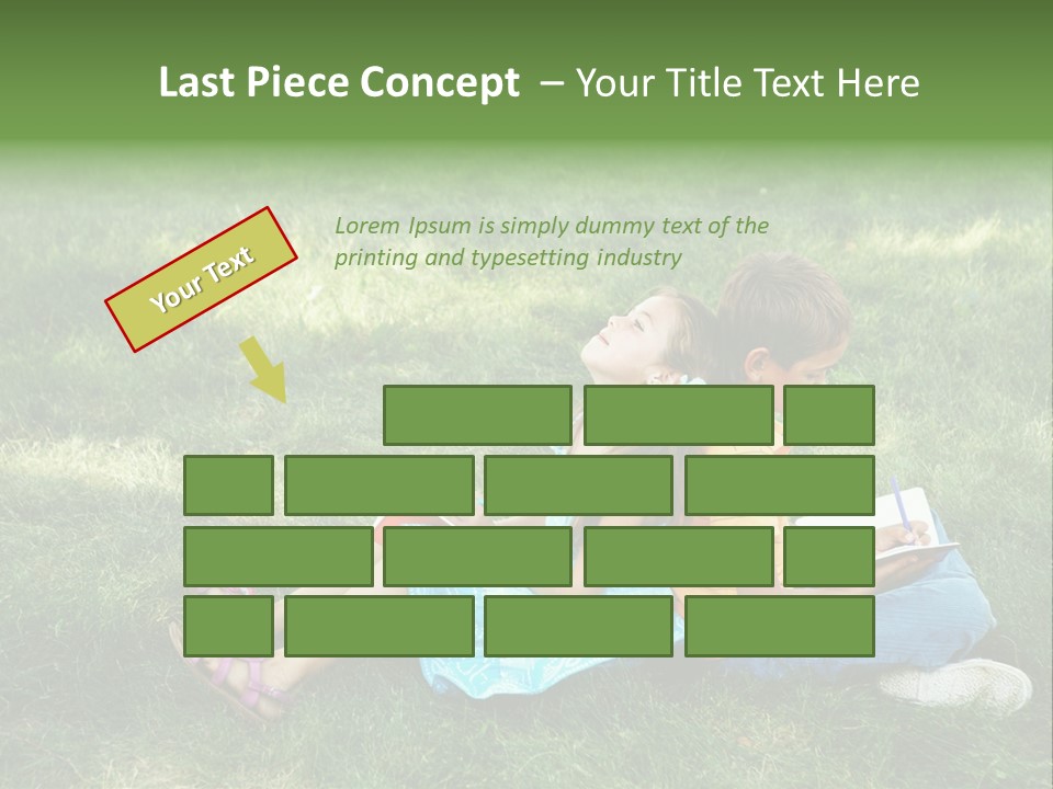 Park Boy Outside PowerPoint Template