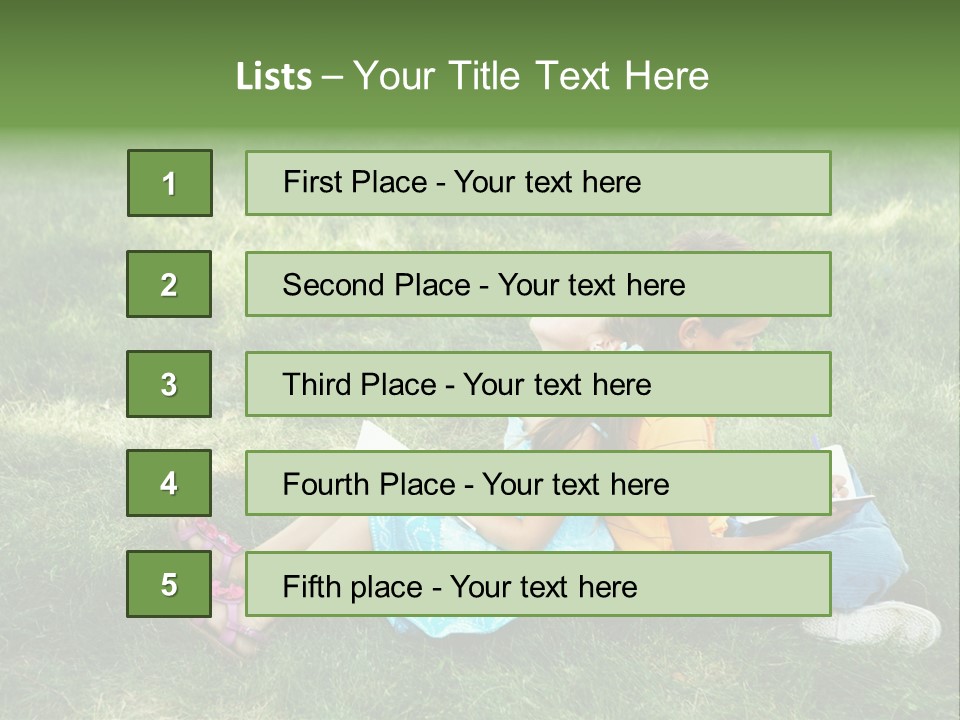 Park Boy Outside PowerPoint Template