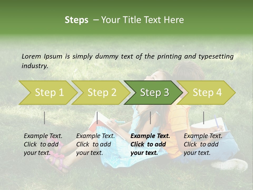 Park Boy Outside PowerPoint Template