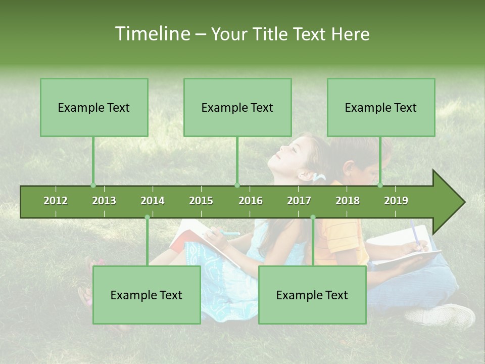 Park Boy Outside PowerPoint Template