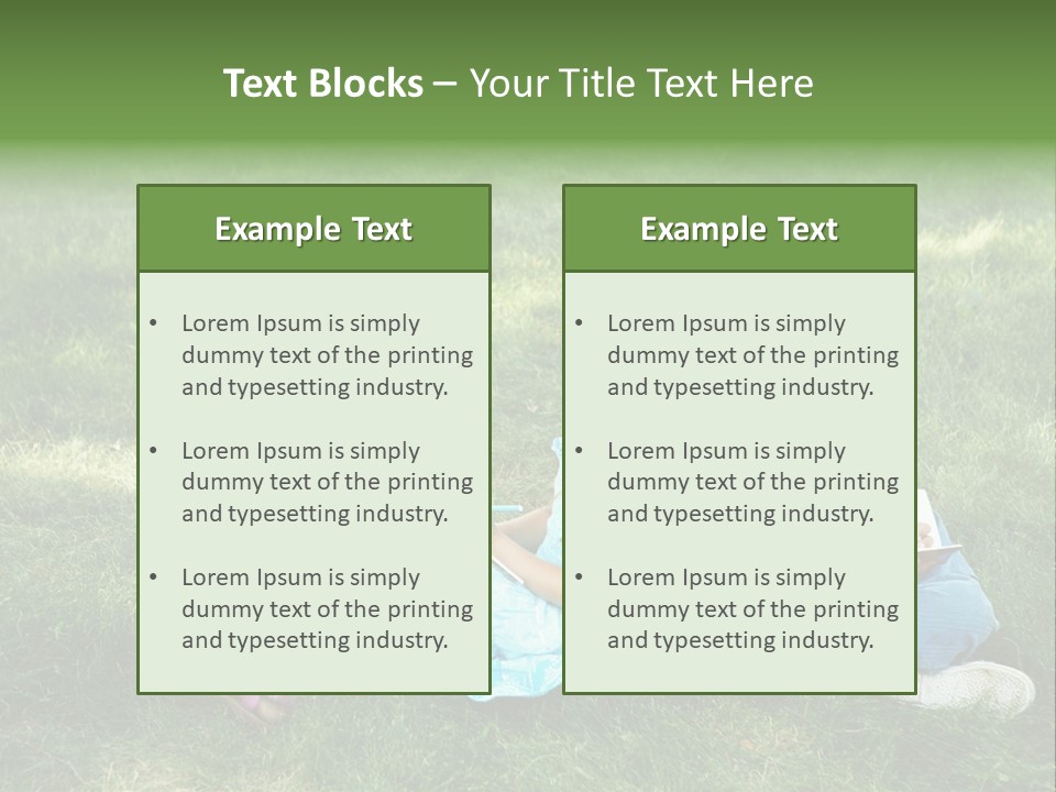 Park Boy Outside PowerPoint Template