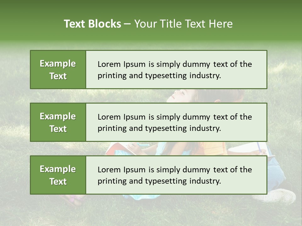 Park Boy Outside PowerPoint Template