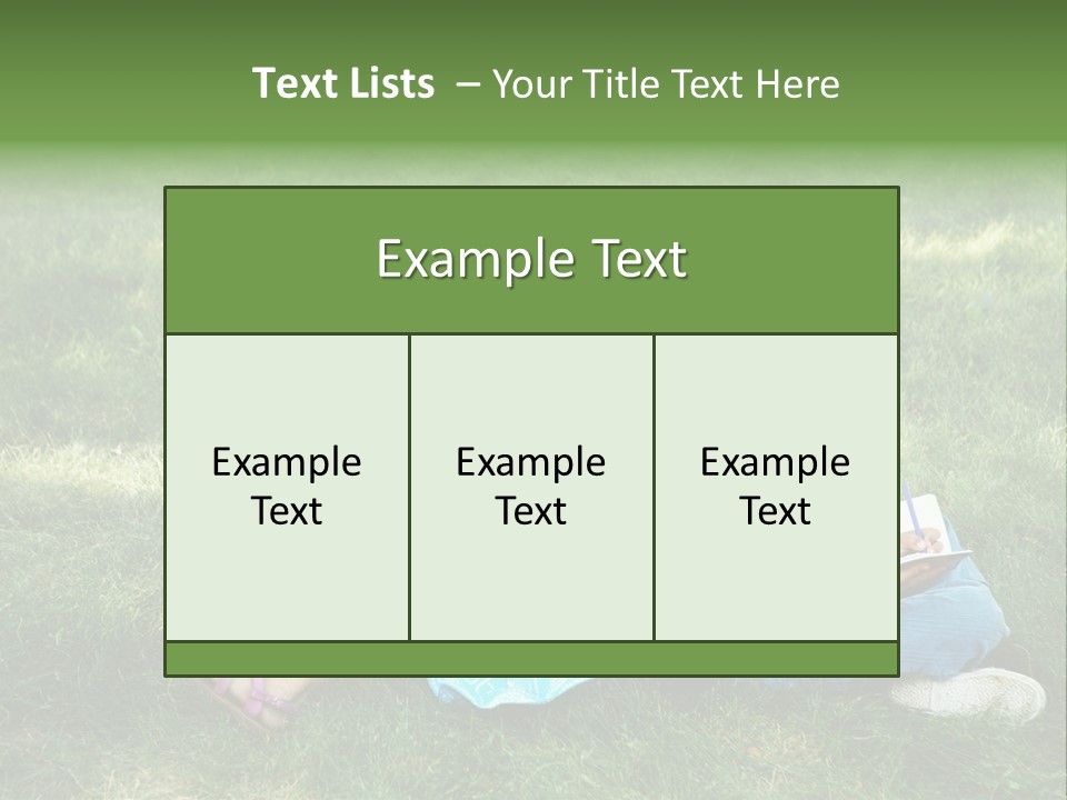 Park Boy Outside PowerPoint Template