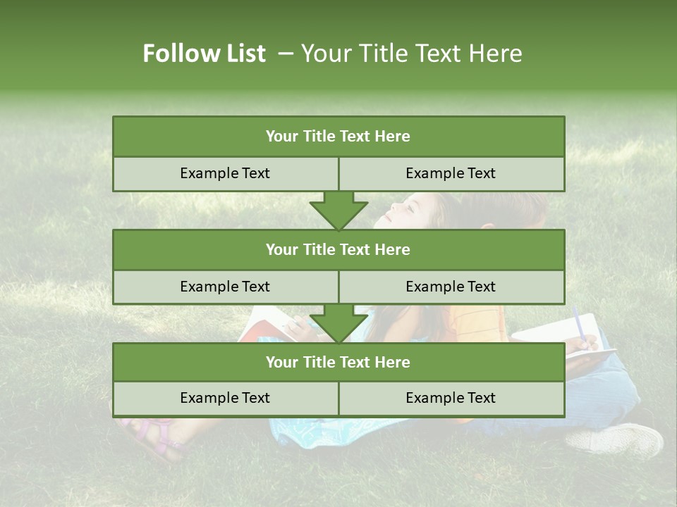 Park Boy Outside PowerPoint Template