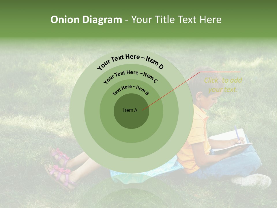 Park Boy Outside PowerPoint Template