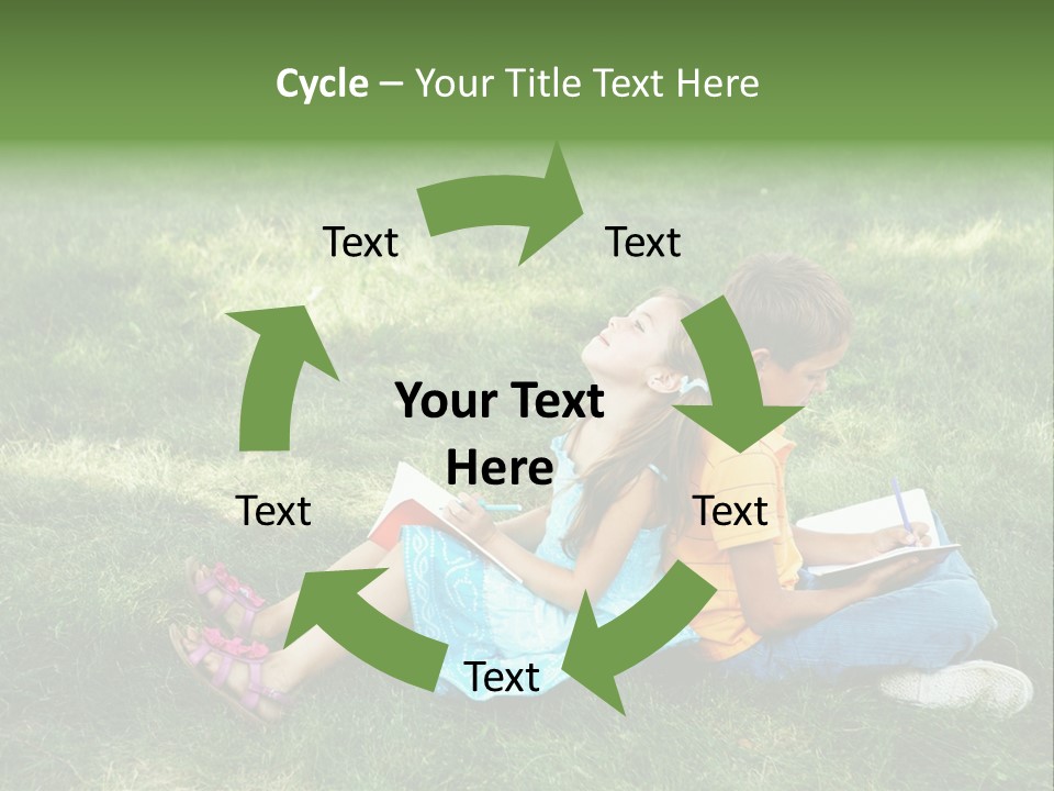 Park Boy Outside PowerPoint Template