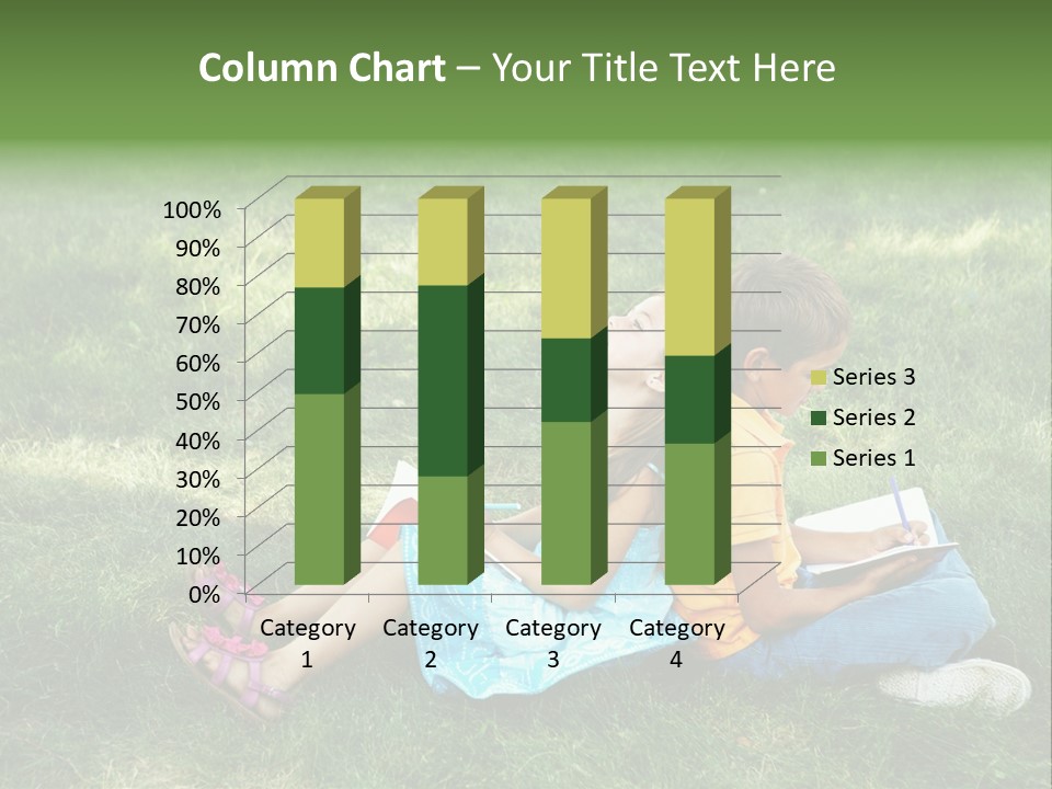 Park Boy Outside PowerPoint Template