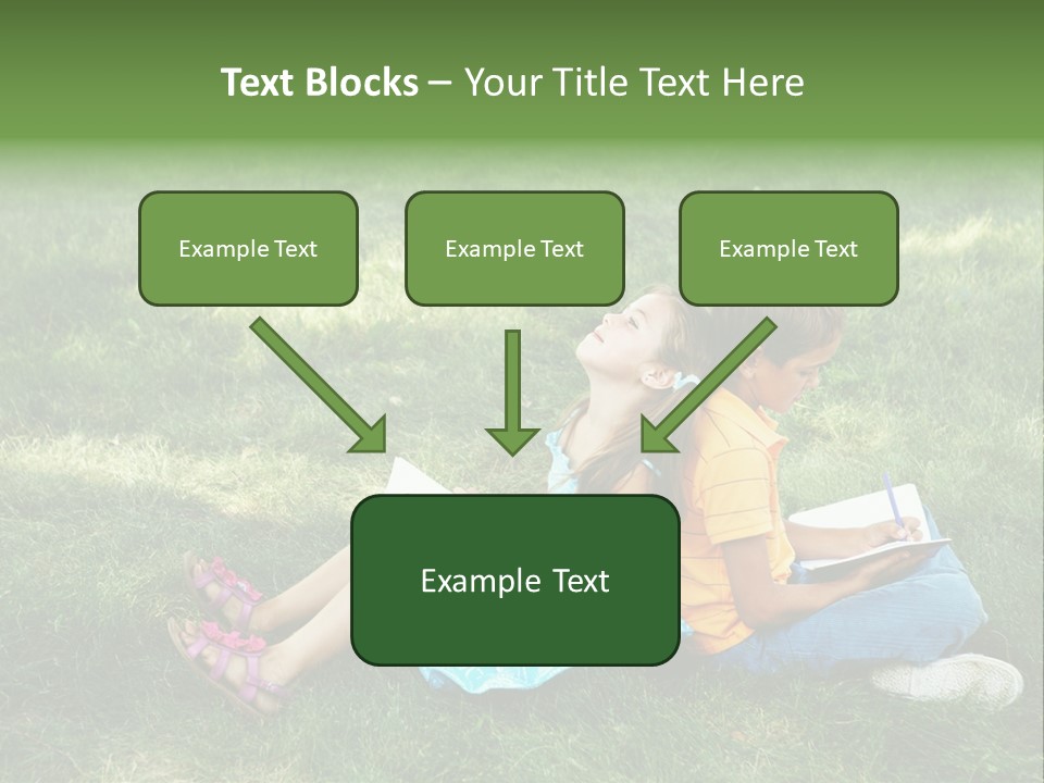 Park Boy Outside PowerPoint Template