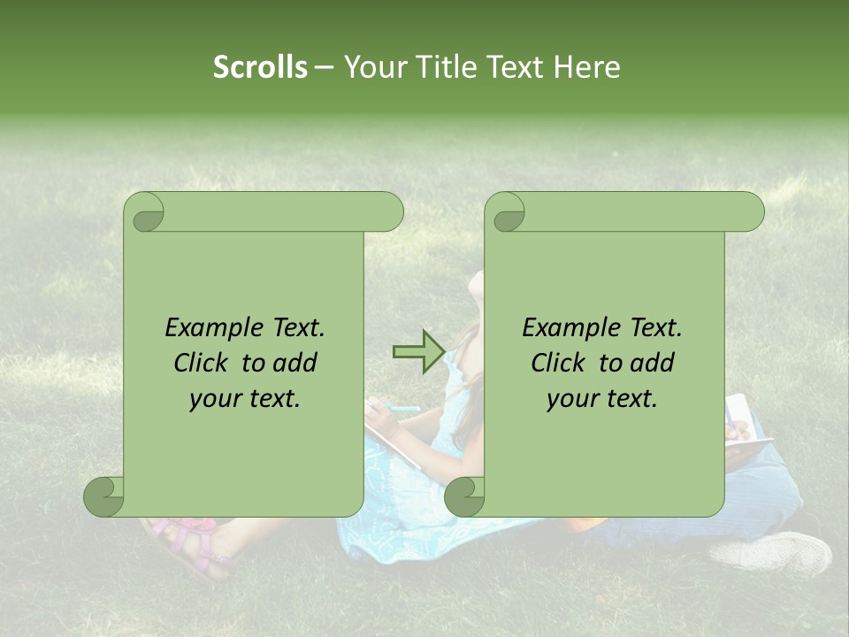 Park Boy Outside PowerPoint Template