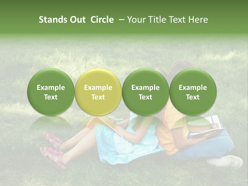 Park Boy Outside PowerPoint Template