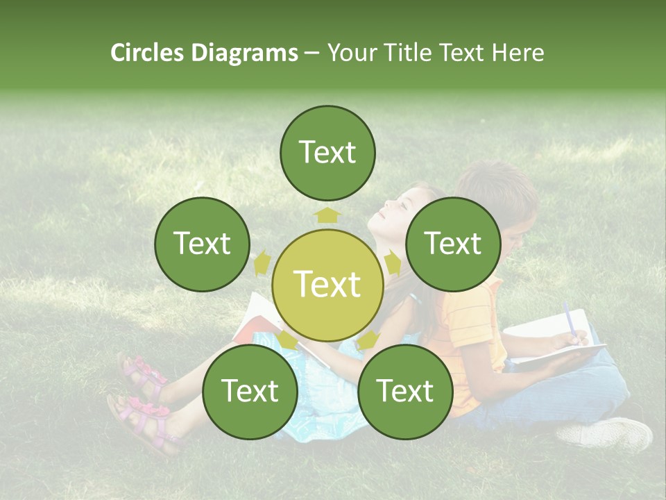 Park Boy Outside PowerPoint Template