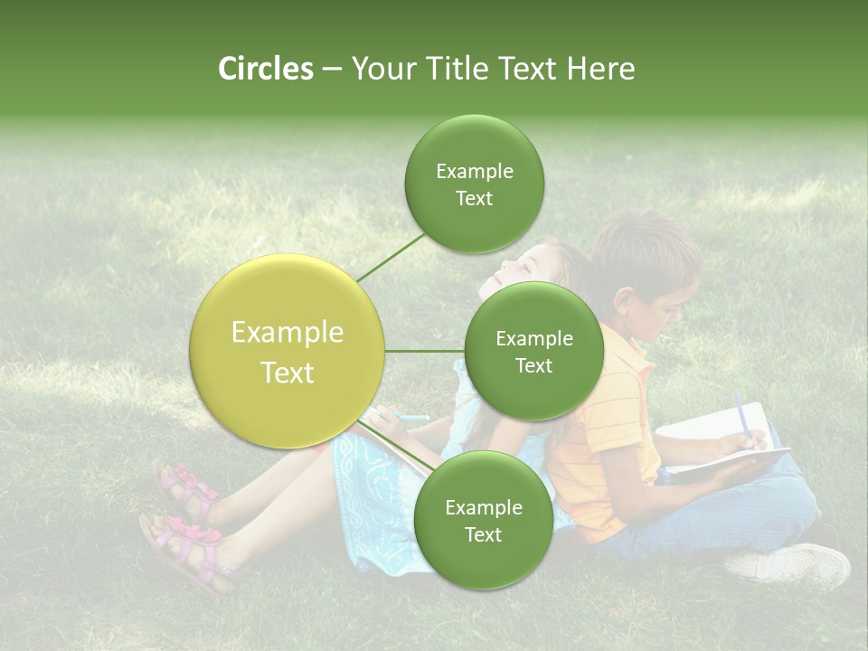 Park Boy Outside PowerPoint Template