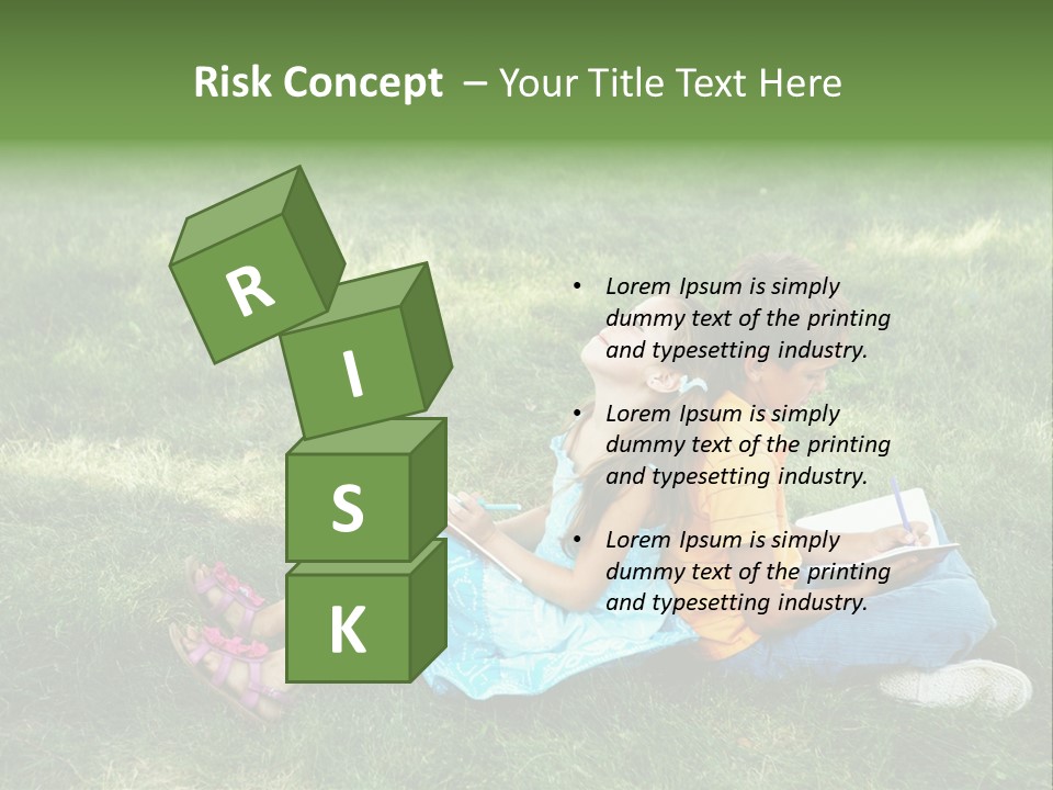 Park Boy Outside PowerPoint Template