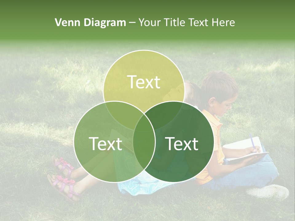 Park Boy Outside PowerPoint Template