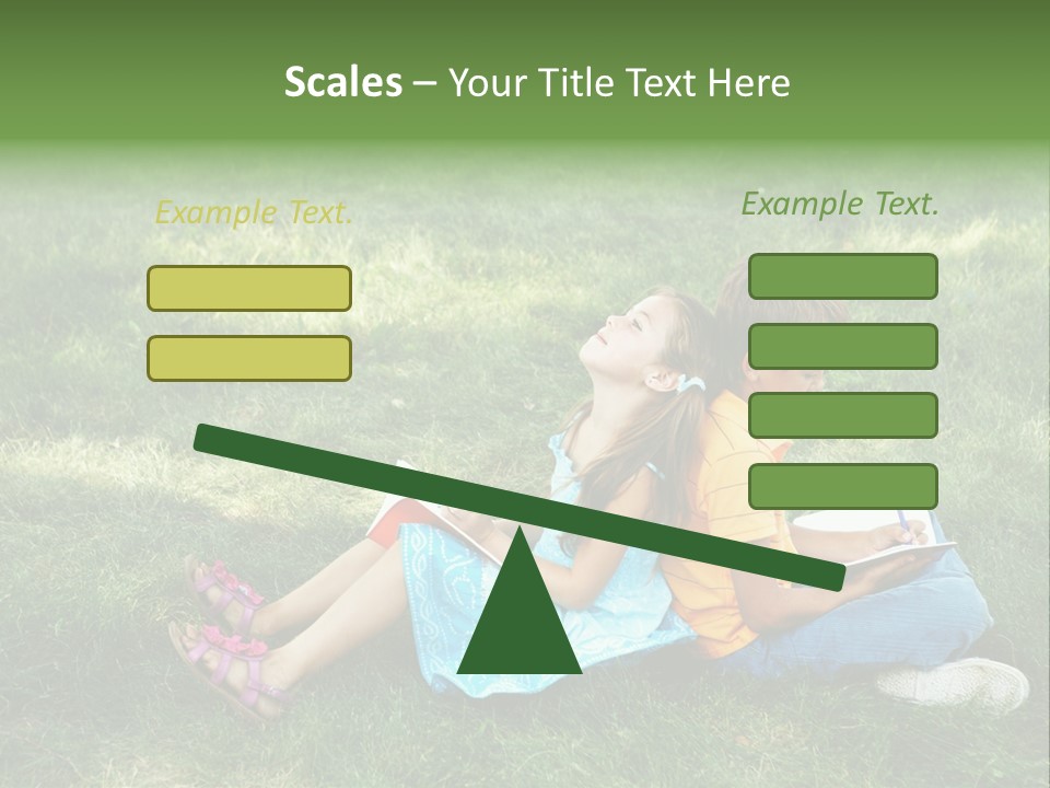 Park Boy Outside PowerPoint Template