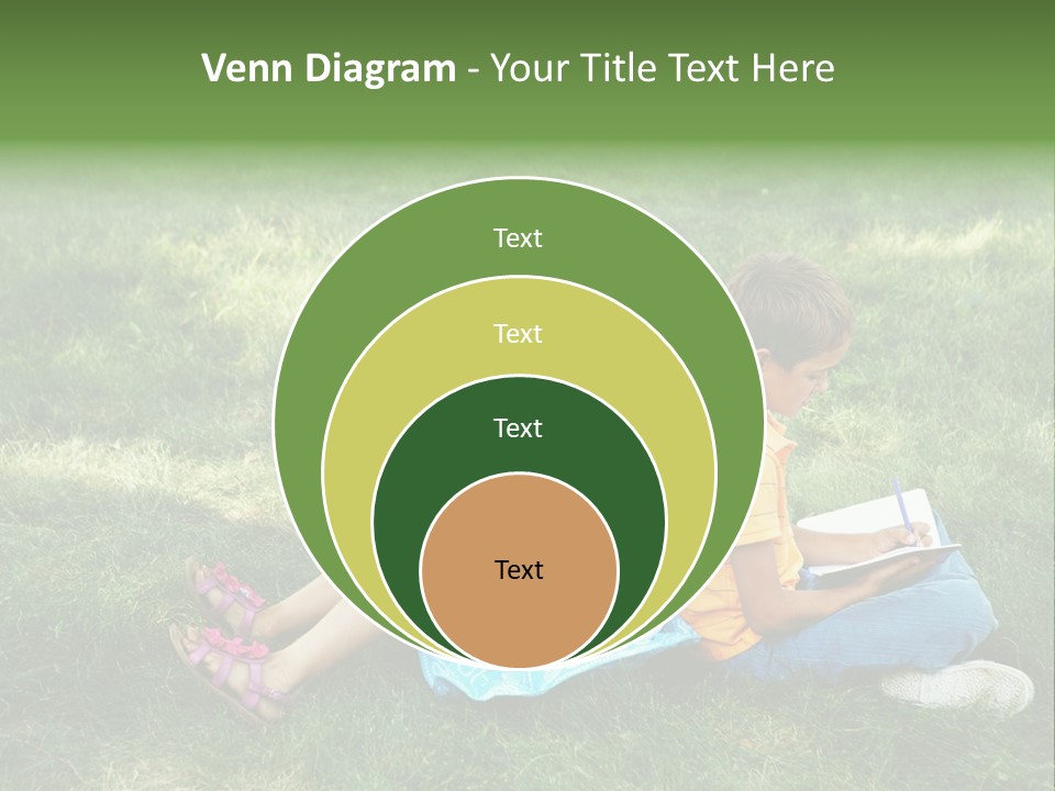 Park Boy Outside PowerPoint Template