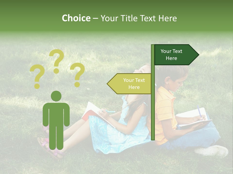 Park Boy Outside PowerPoint Template