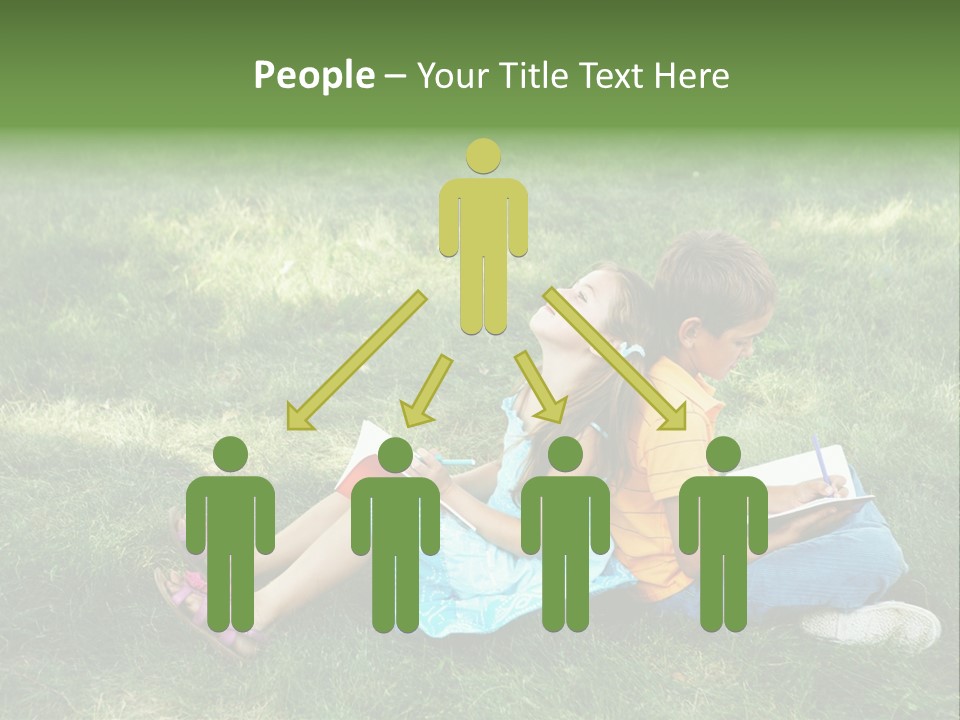 Park Boy Outside PowerPoint Template