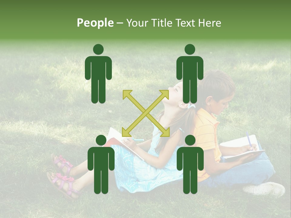 Park Boy Outside PowerPoint Template