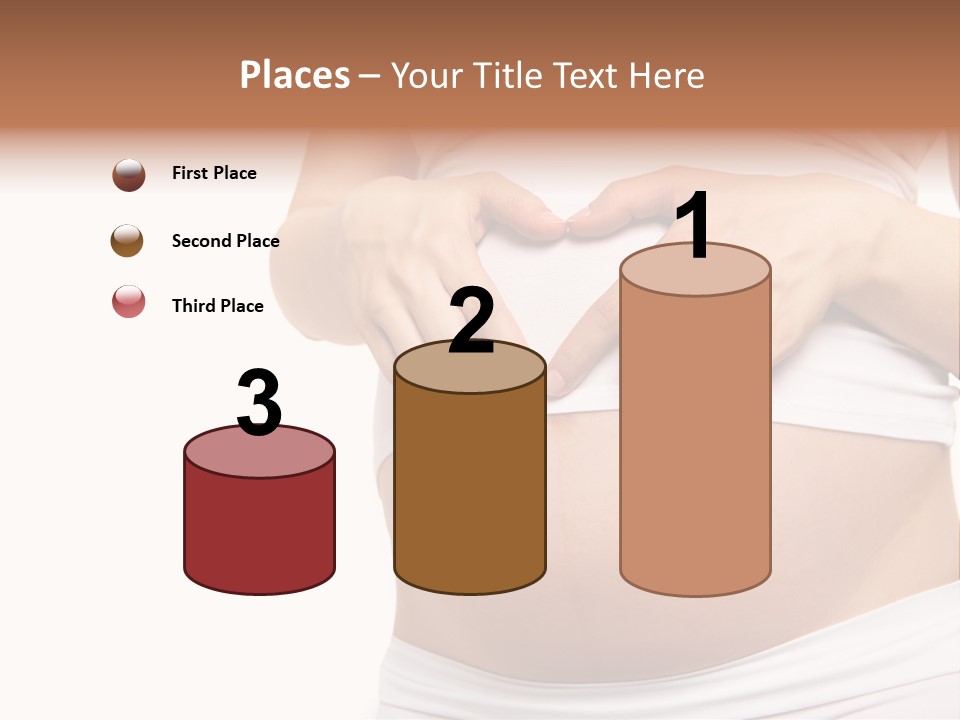 Navel Arm Caress PowerPoint Template