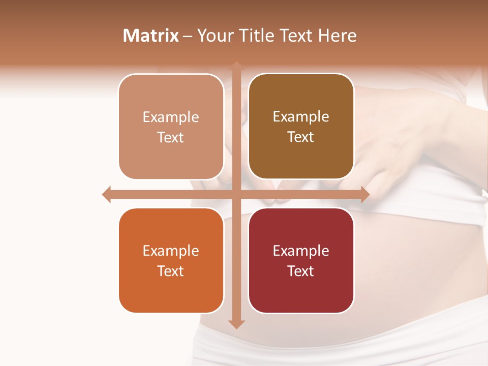 Navel Arm Caress PowerPoint Template