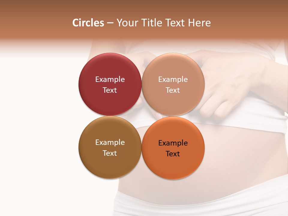 Navel Arm Caress PowerPoint Template